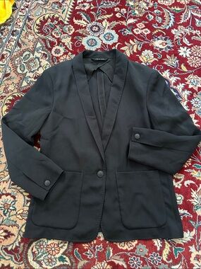 RAG & BONE Black Women's Blazer Jacket - Classic Single-Button